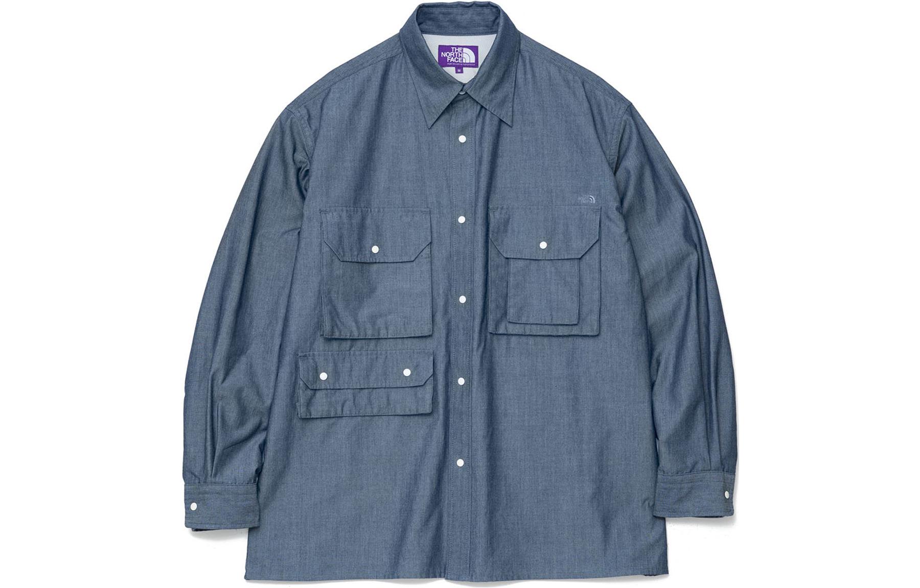 The North Face Purple Label Chambray Field Shirt Indigo Blue NT3308N-ID