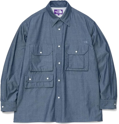 The North Face Purple Label Chambray Field Shirt Biru Indigo NT3308N-ID Buy The North Face Purple Label Chambray Field Shirt Biru Indigo NT3308N-ID