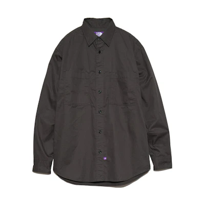 TNF PURPLE LABEL Charcoal Double Pocket Work Shirt NT3363N-CH