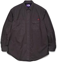 The North Face Purple Label Charcoal Grey Logo Embroidered Shirt NT3304N-CH The North Face Purple Label Charcoal Grey Logo Embroidered Shirt NT3304N-CH