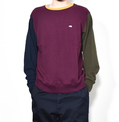 Sudadera Unisex THE NORTH FACE PURPLE LABEL Colorblock Crewneck Burdeos. NT6050N-BU Lookbook Sudadera Unisex THE NORTH FACE PURPLE LABEL Colorblock Crewneck Burdeos. NT6050N-BU