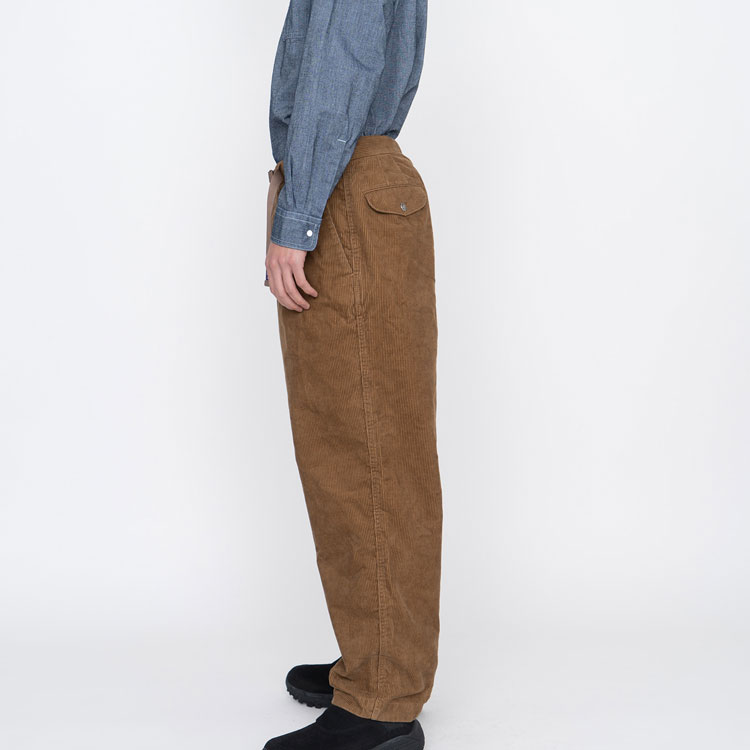 Details for The North Face Purple Label Seluar Corduroy Loose Fit Kasual Warna Earth Unisex NT5155N-CO