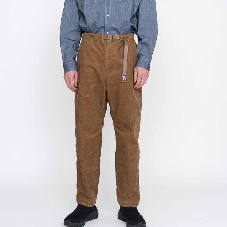 Sizing The North Face Purple Label Seluar Corduroy Loose Fit Kasual Warna Earth Unisex NT5155N-CO