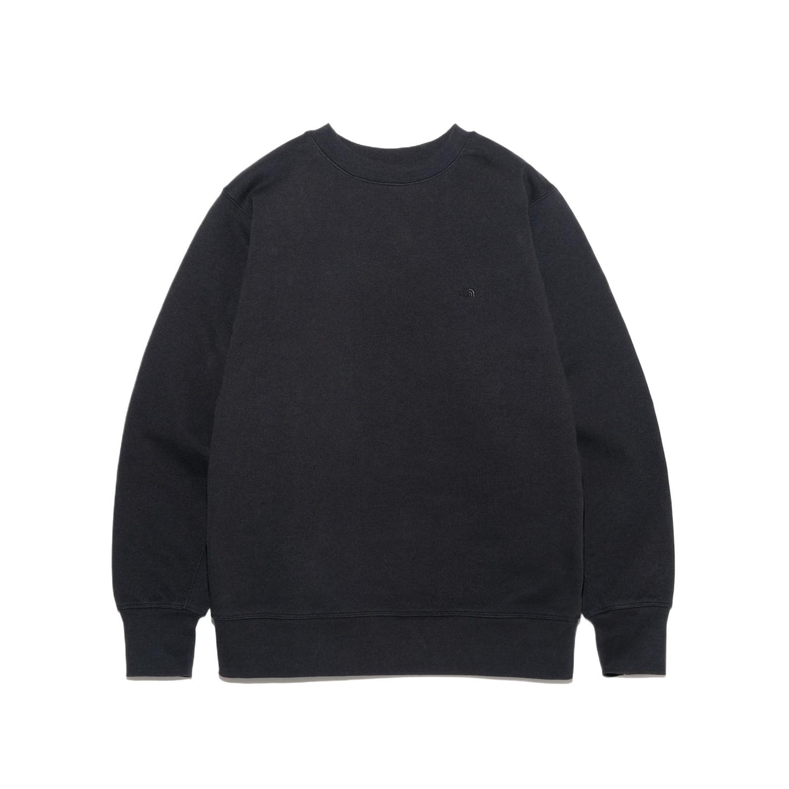 The North Face Purple Label Embroidered Logo Black Crewneck Sweatshirt N24FH060-K