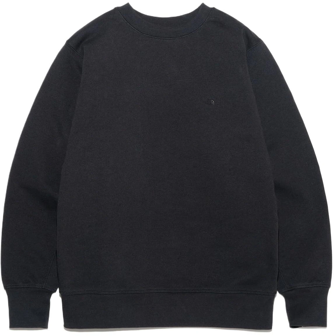 the-north-face-purple-label-embroidered-logo-black-crewneck-sweatshirt-n24-fh-060-k