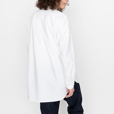 THE NORTH FACE PURPLE LABEL Embroidered Logo Button-Up White Long Sleeve Shirt NT3201N-W Shop THE NORTH FACE PURPLE LABEL Embroidered Logo Button-Up White Long Sleeve Shirt NT3201N-W