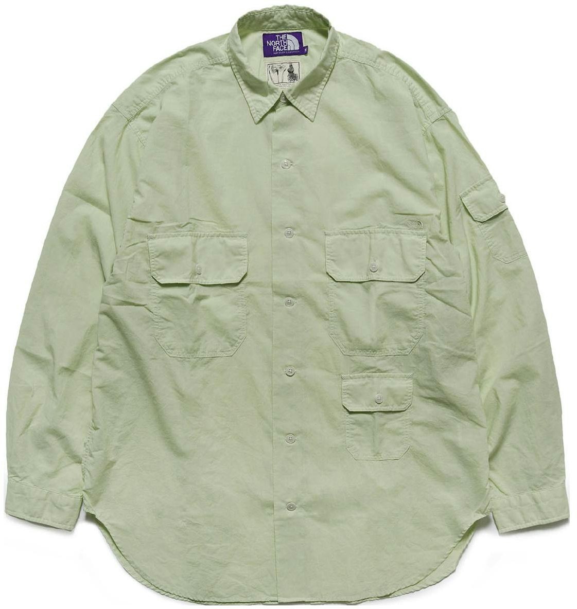 the-north-face-purple-label-field-l-s-shirt-green-unisex-long-sleeve-nt-3311-n-g