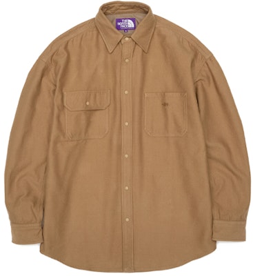The North Face PURPLE LABEL Camisa de Franela Manga Larga Corte Holgado Caqui NT3151N-CO Buy The North Face PURPLE LABEL Camisa de Franela Manga Larga Corte Holgado Caqui NT3151N-CO