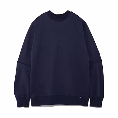 THE NORTH FACE PURPLE LABEL FW23 Navy Crewneck Sweatshirt Unisex Sweater. NT6350N-N