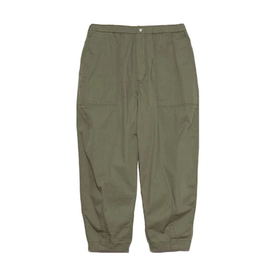 TNF PURPLE LABEL FW23 Olive Ripstop Wide Cropped Field Pants Unisex NT5355N-OD