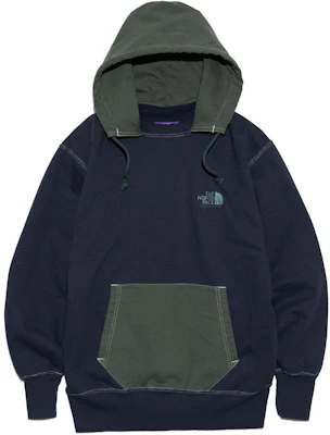 The North Face Purple Label FW23/SS24 海軍藍復古拼接Logo連帽衫 男女適用 NT6400N-VN Buy The North Face Purple Label FW23/SS24 海軍藍復古拼接Logo連帽衫 男女適用 NT6400N-VN