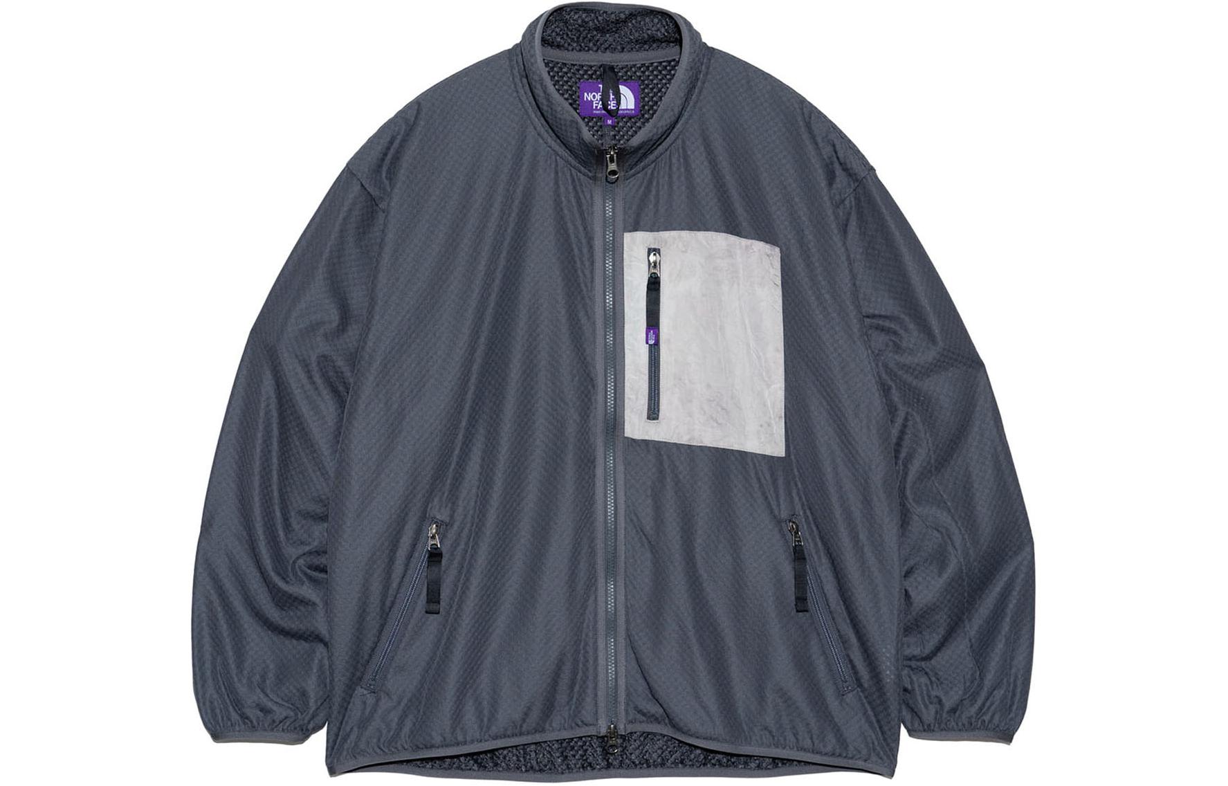 The North Face Purple Label FW23 SS24 Nylon Silk Zip Jacket Unisex - Light Blue. NY2404N-AH