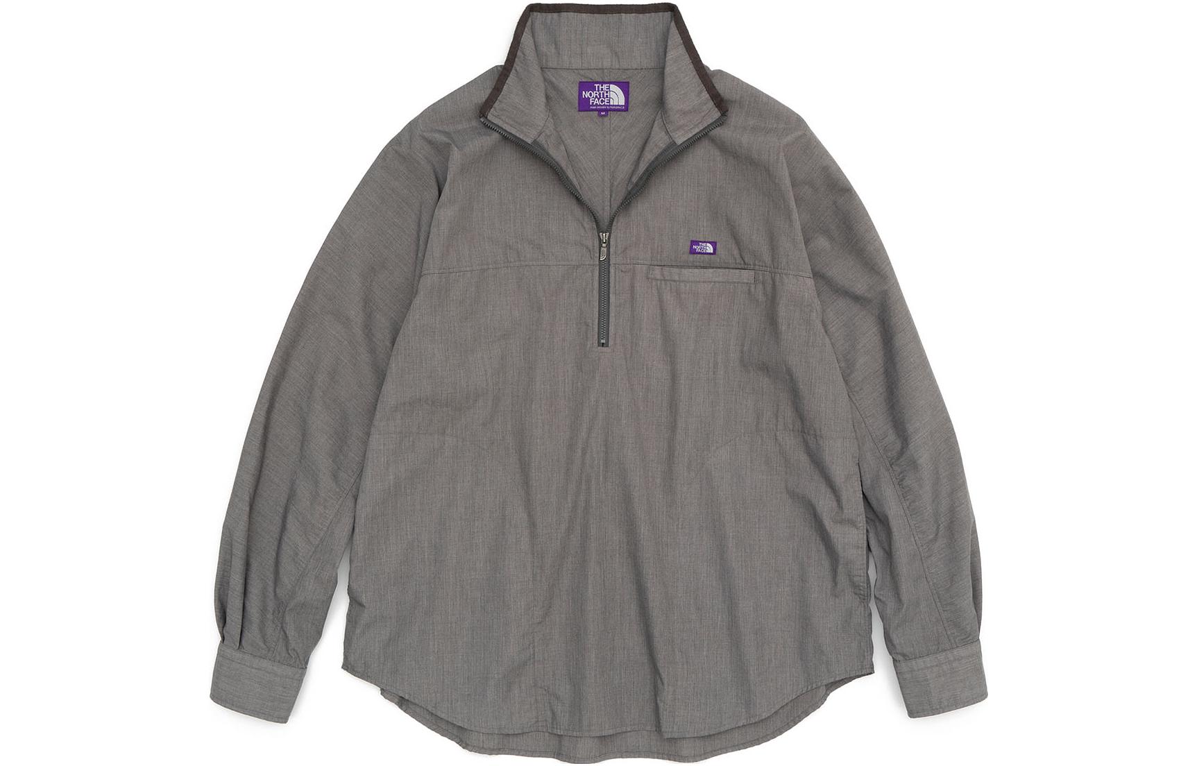 The North Face Purple Label Garment Dye Half-Zip Pullover Jacket Grey NT3250N-H