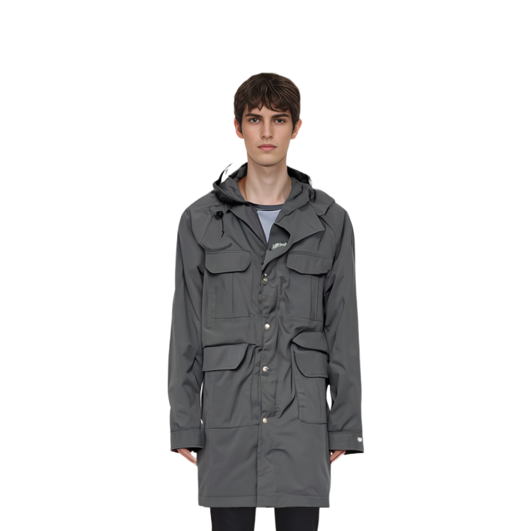 Sizing 北面紫标Gore-Tex Infinium多口袋灰色连帽夹克 NP2200N-DH