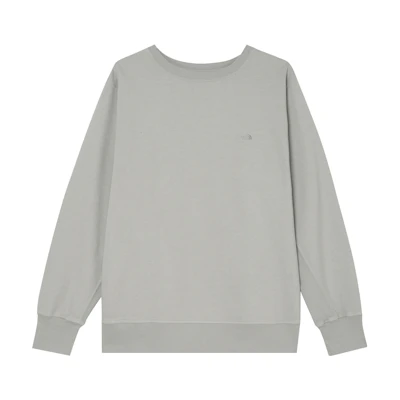 TNF PURPLE LABEL Gray Basic Crewneck Pullover Sweatshirt NT6903N-AH
