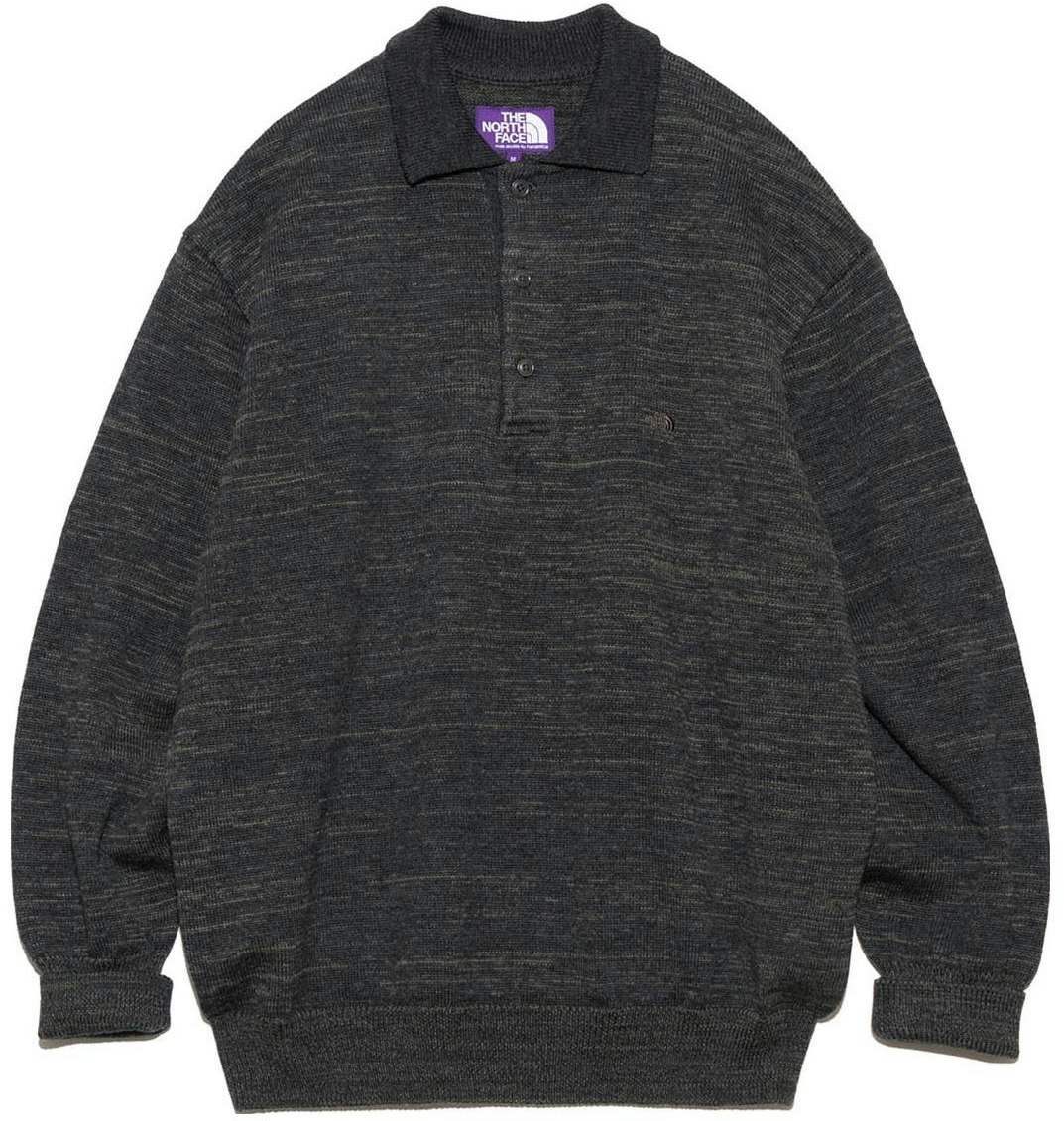 the-north-face-purple-label-grey-merino-field-striped-polo-sweater-nt-6357-n-z