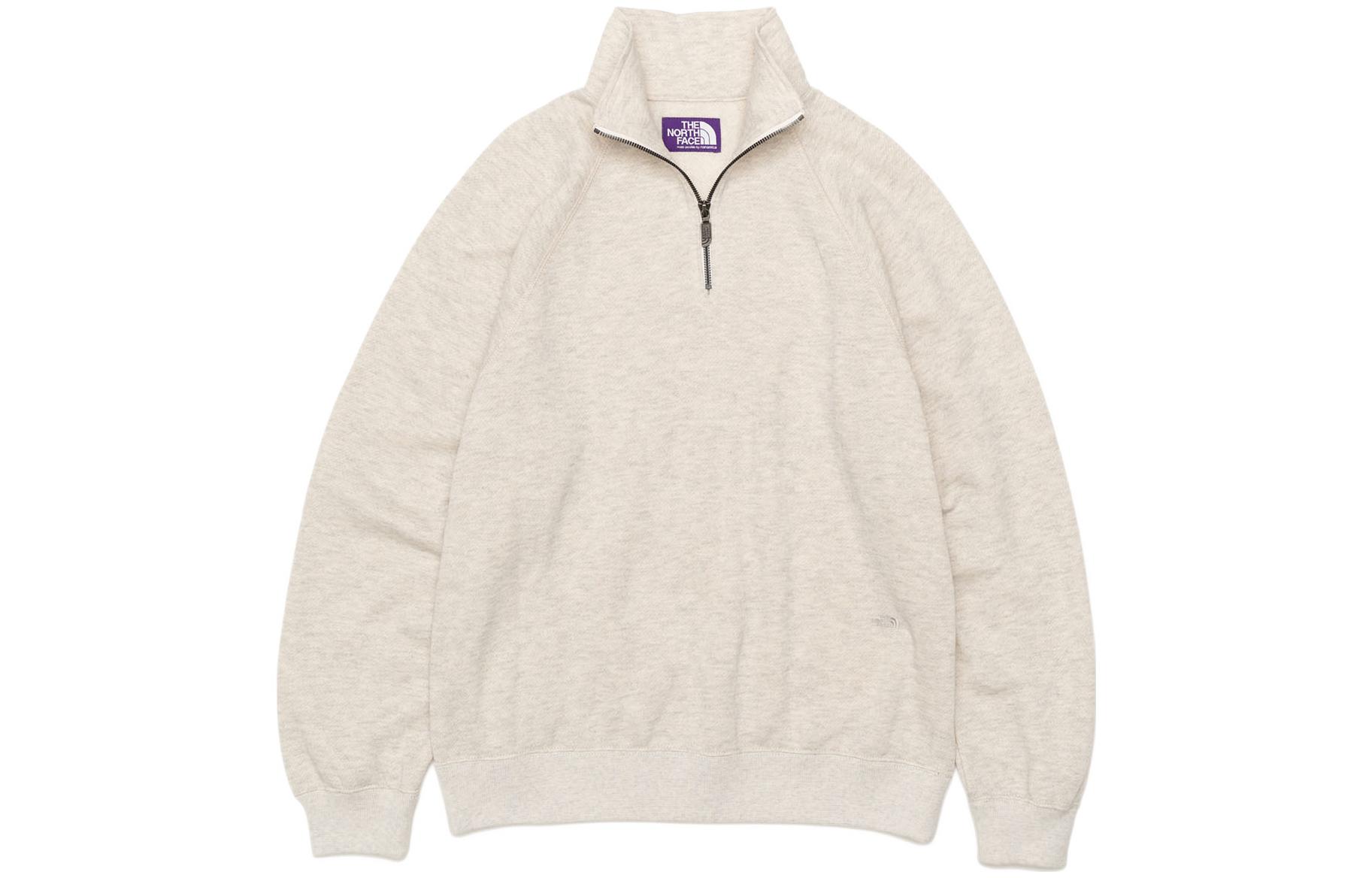 The North Face PURPLE LABEL Half-Zip Beige Sweatshirt Men’s Casual Pullover NT6201N-ZB