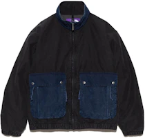 The North Face PURPLE LABEL Indigo Colorblock High Neck Field Jacket Black NY2357N-KF The North Face PURPLE LABEL Indigo Colorblock High Neck Field Jacket Black NY2357N-KF