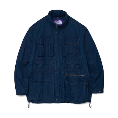 TNF Purple Label Indigo Field Jacket Mens Multicocket Indigo Blue NP2312N-ID