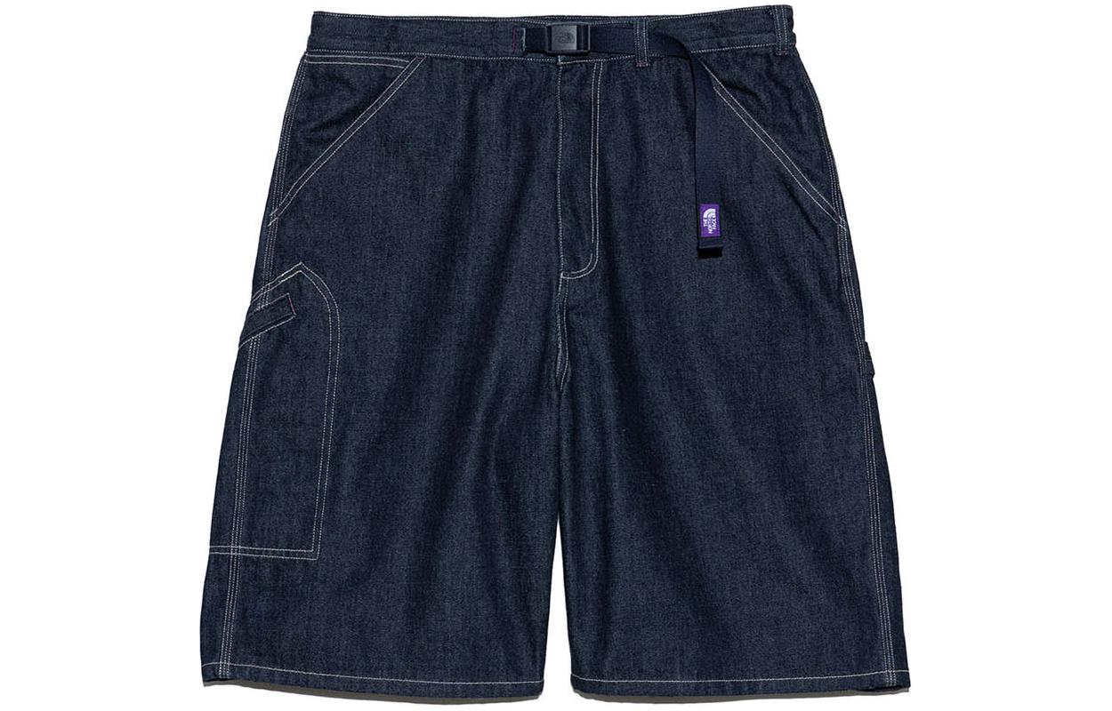 The North Face Purple Label Indigo Wide-Leg Denim Shorts NT4402N-ID