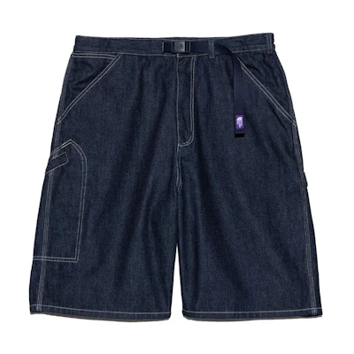 TNF Purple Label Indigo Wide-Leg Denim Shorts NT4402N-ID