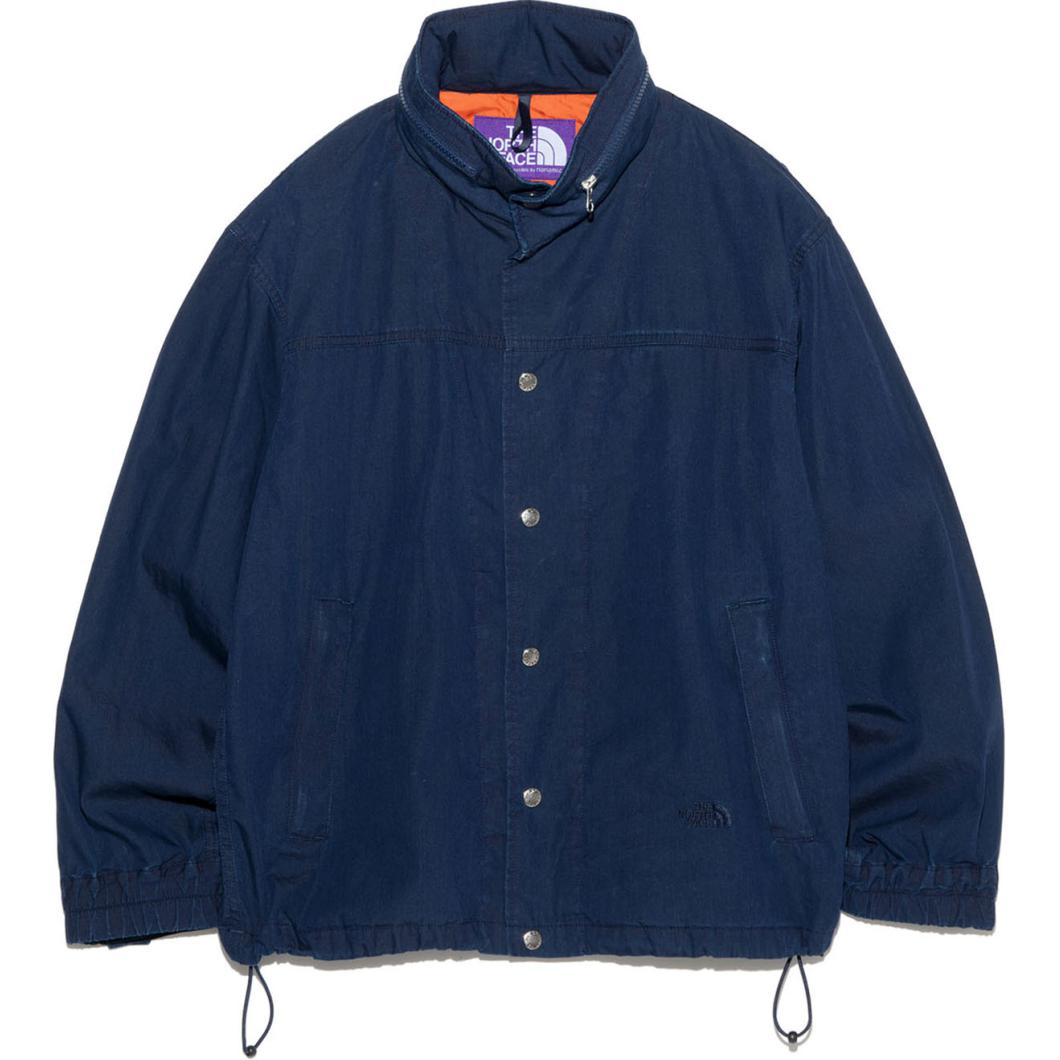 The North Face Purple Label Indigo Windbreaker Jacket with Logo Embroidery N24FA001-ID