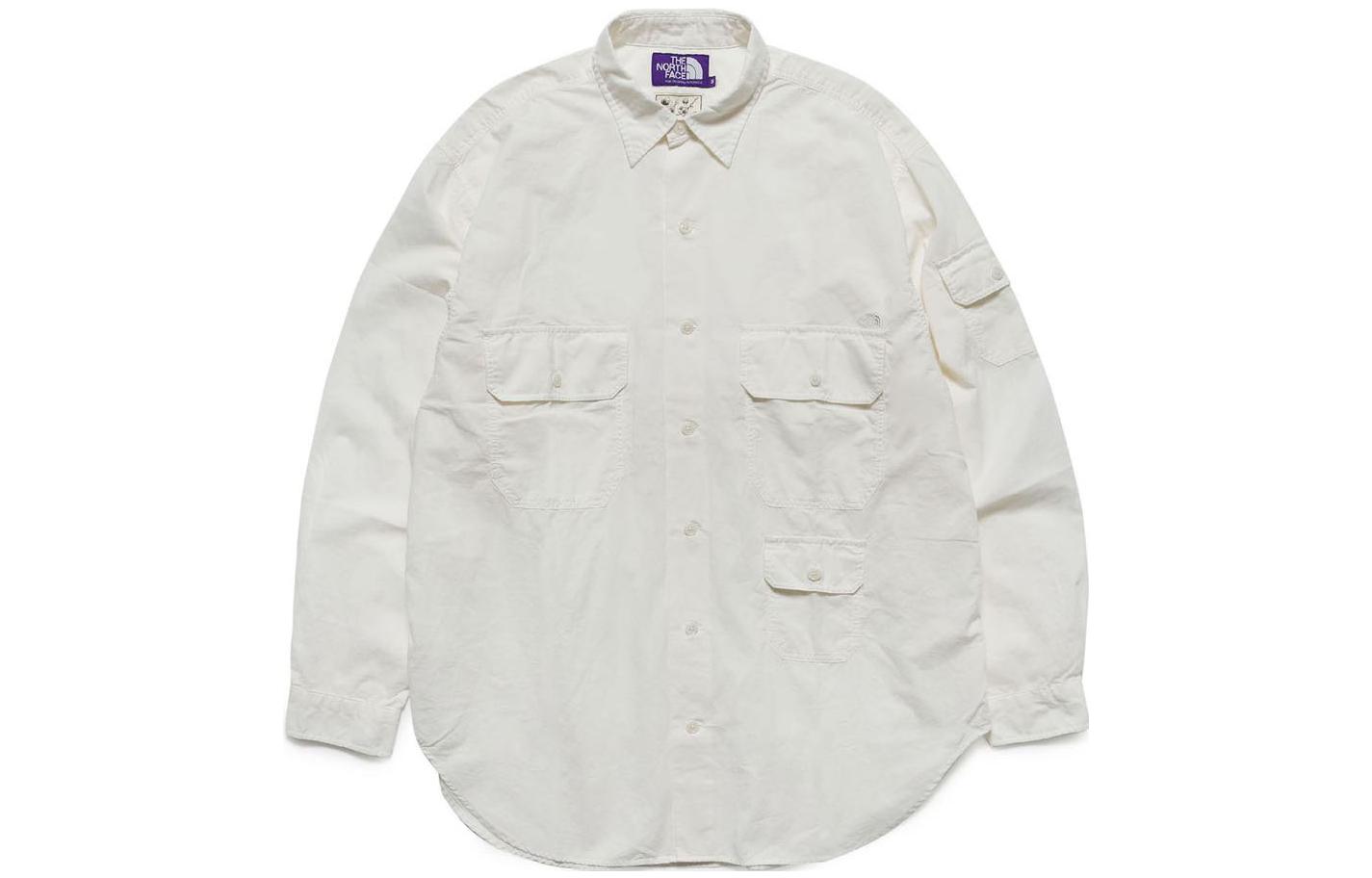 The North Face PURPLE LABEL Ivory Field L/S Multi-Pocket Shirt Unisex NT3311N-I
