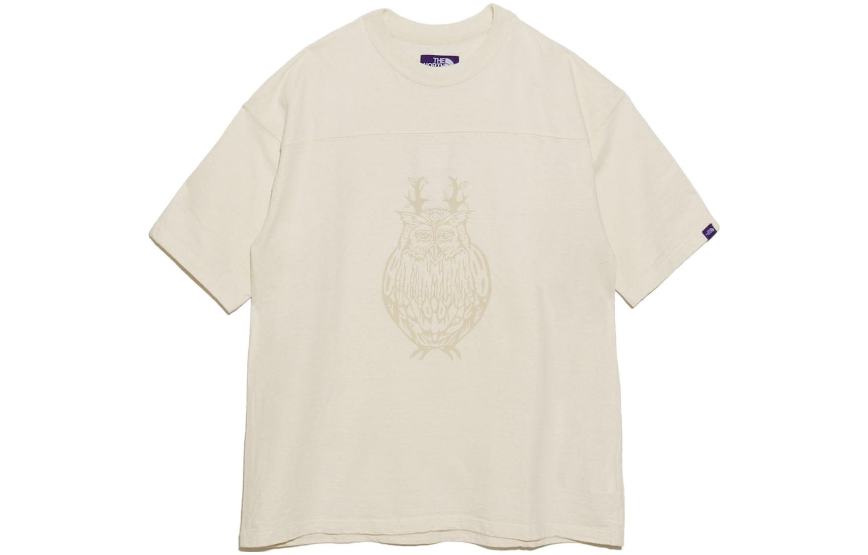 The North Face Purple Label Ivory Graphic Tee Unisex - Animal Print Crewneck NT3375N-NA