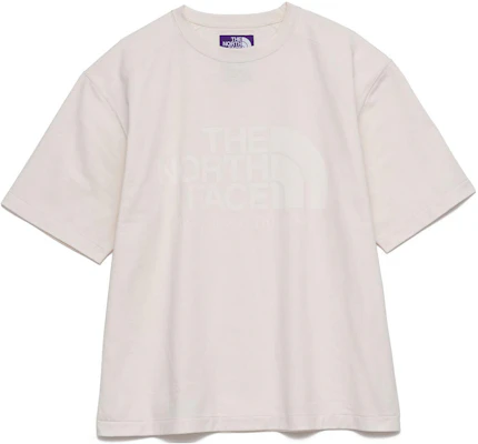 The North Face Purple Label Ivory Logo Print Unisex Crewneck T-Shirt. NT3314N-I Buy The North Face Purple Label Ivory Logo Print Unisex Crewneck T-Shirt. NT3314N-I