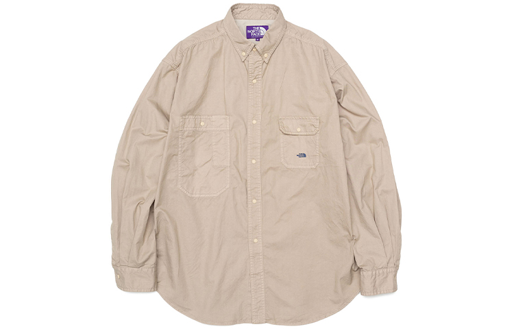 The North Face PURPLE LABEL Khaki Long Sleeve Casual Shirt NT3202N-BE