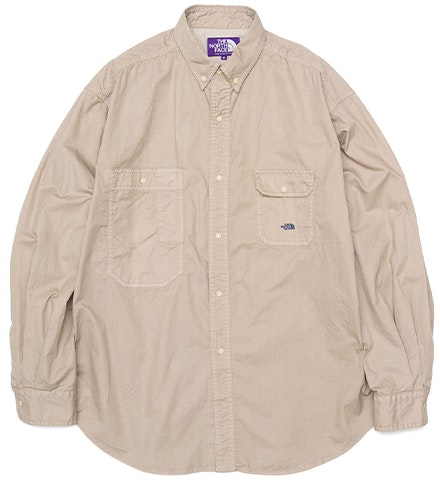the-north-face-purple-label-khaki-long-sleeve-casual-shirt-nt-3202-n-be
