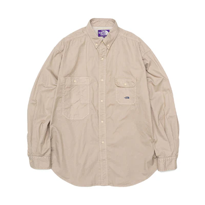 TNF PURPLE LABEL Khaki Long Sleeve Casual Shirt NT3202N-BE