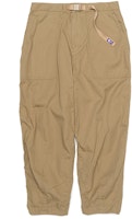 THE NORTH FACE PURPLE LABEL Khaki Nylon Cotton Wide Waist Pants Unisex NT5064N-KB THE NORTH FACE PURPLE LABEL Khaki Nylon Cotton Wide Waist Pants Unisex NT5064N-KB