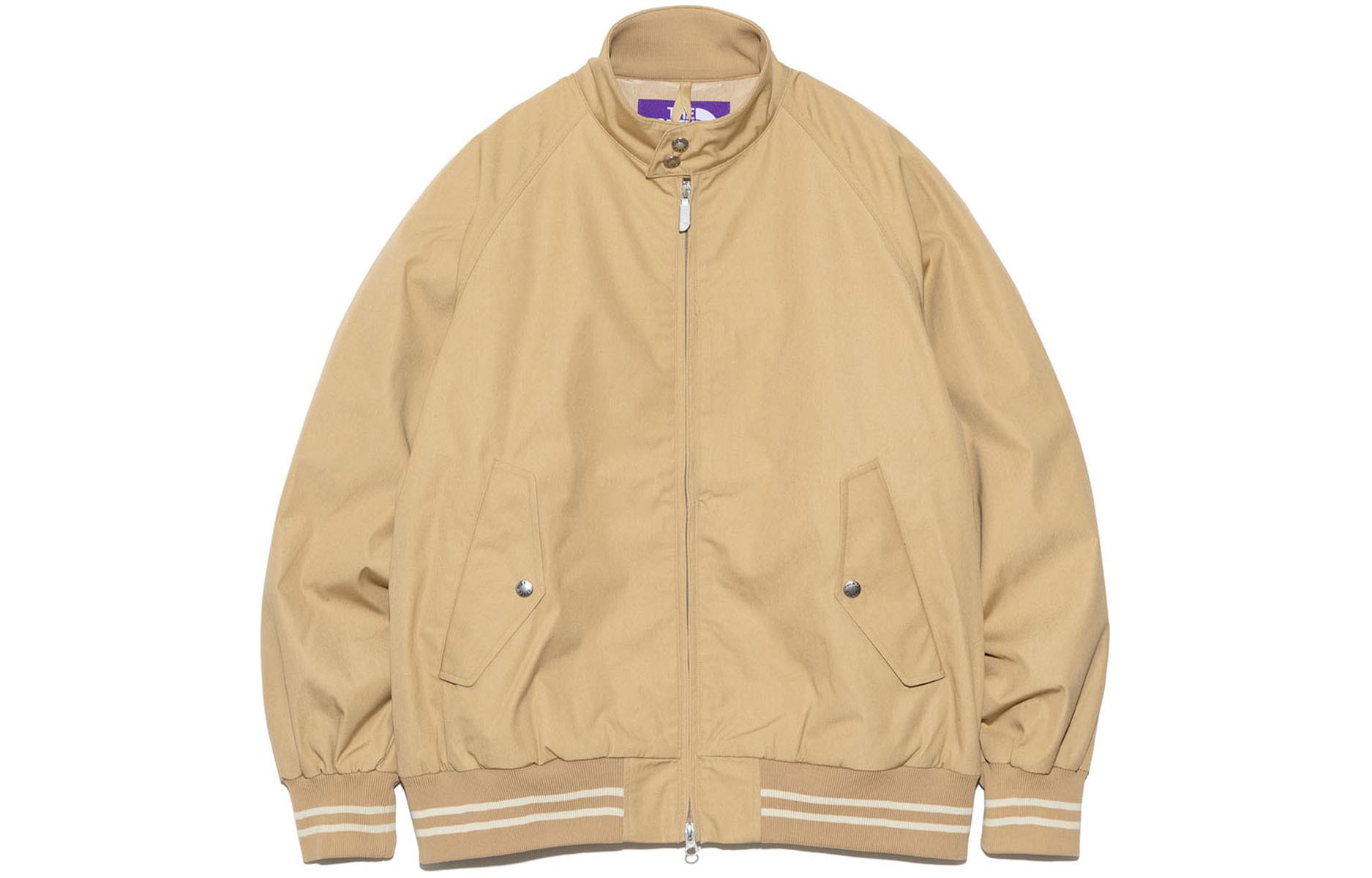 The North Face PURPLE LABEL Khaki Ribbed Zip Jacket FW23 SS24 NP2411N-VB