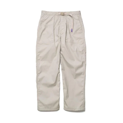 TNF PURPLE LABEL Logo Beige Straight-Leg Pants Unisex NP5300N-LB