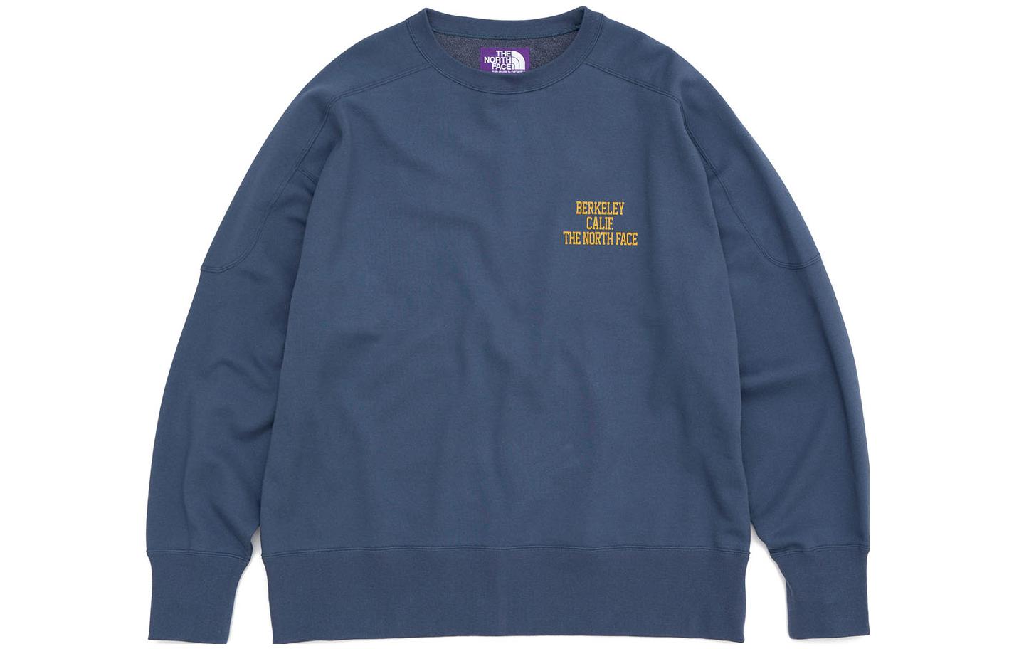 The North Face Purple Label Logo Crewneck Sweatshirt Navy Unisex NT6250N-N