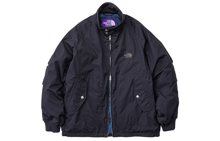 The North Face Purple Label Logo Embroidered Loose Windproof Jacket Navy ND2162N-DN