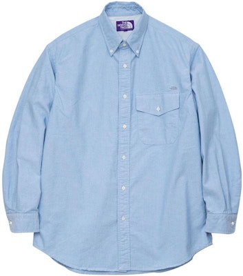 The North Face Purple Label Baju Biru Lengan Panjang Butang Uniseks NT3300N-SX Buy The North Face Purple Label Baju Biru Lengan Panjang Butang Uniseks NT3300N-SX