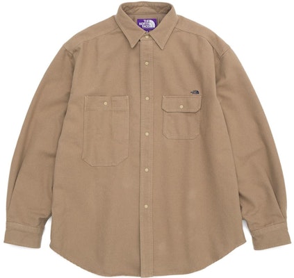 ザ・ノース・フェイス パープルレーベル ロゴポケット 長袖シャツ ブラウン NT3265N-TN Buy ザ・ノース・フェイス パープルレーベル ロゴポケット 長袖シャツ ブラウン NT3265N-TN