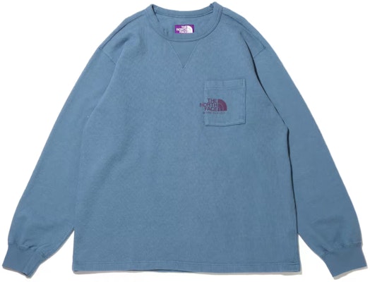 ザ・ノース・フェイス パープルレーベル ロゴプリント 長袖Tシャツ ブルー NT3405N-SB Buy ザ・ノース・フェイス パープルレーベル ロゴプリント 長袖Tシャツ ブルー NT3405N-SB