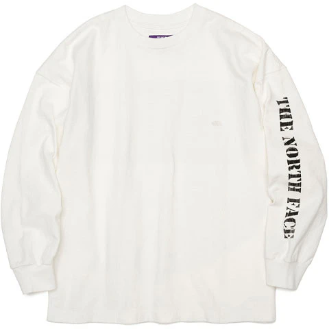 the-north-face-purple-label-logo-print-crewneck-long-sleeve-tee-white-mens-nt-3158-n-ow
