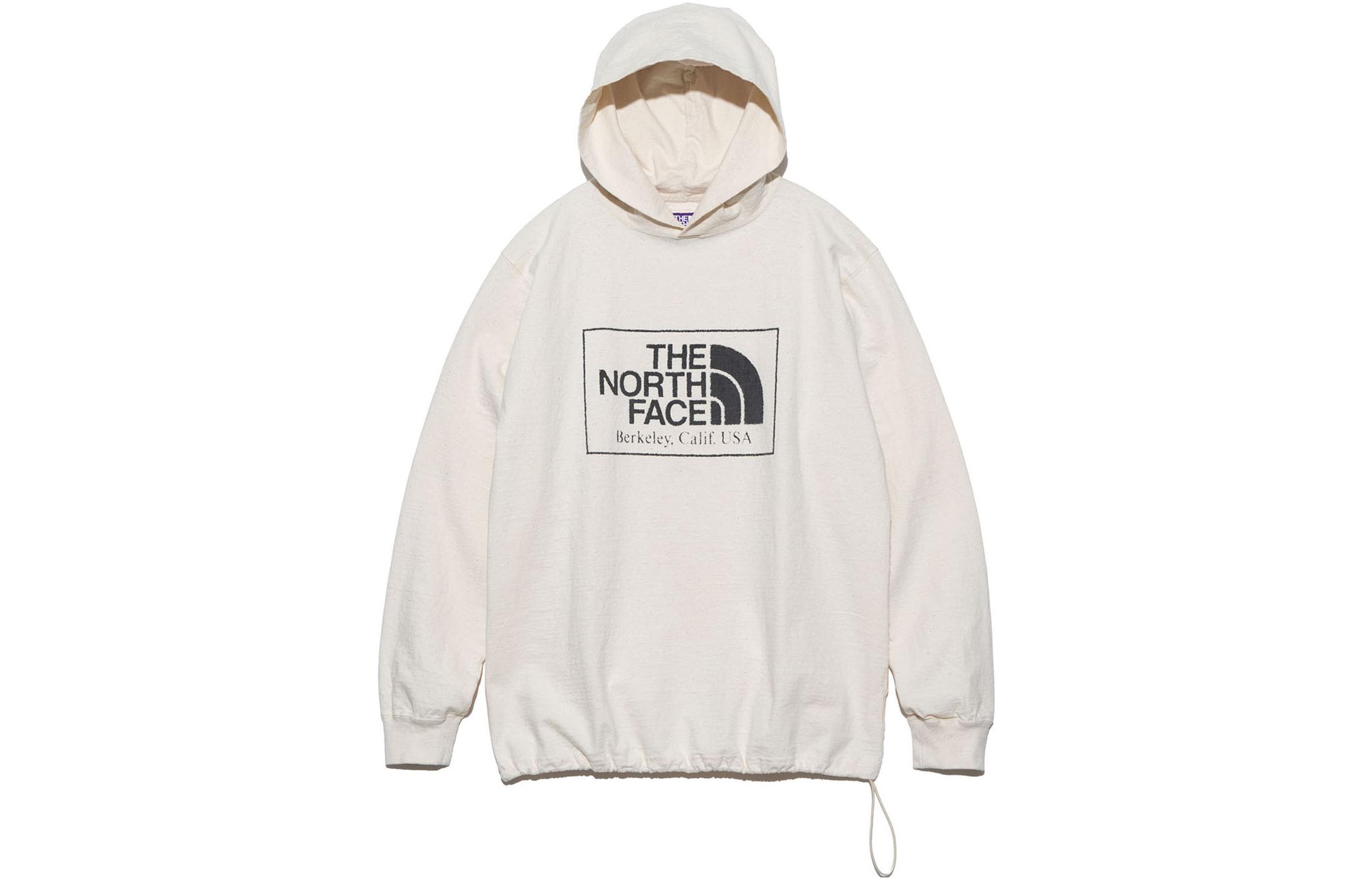 The North Face PURPLE LABEL Logo Print Hoodie White Unisex Sweater NT3374N-NA