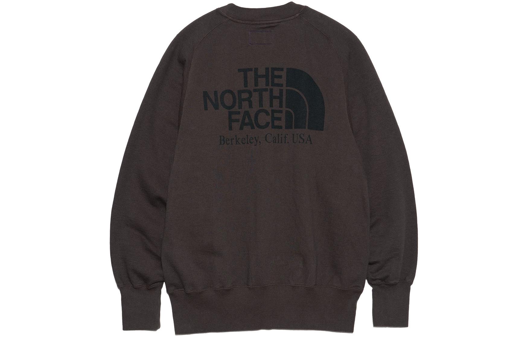 The North Face PURPLE LABEL Logo Print Loose Fit Crewneck Sweatshirt Black Gradient NT6401N-KF