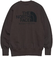 The North Face PURPLE LABEL Logo Print Loose Fit Crewneck Sweatshirt Black Gradient NT6401N-KF The North Face PURPLE LABEL Logo Print Loose Fit Crewneck Sweatshirt Black Gradient NT6401N-KF