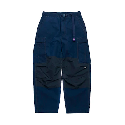 TNF Purple Label Logo Windproof Cargo Pants Indigo NT5153N-ID