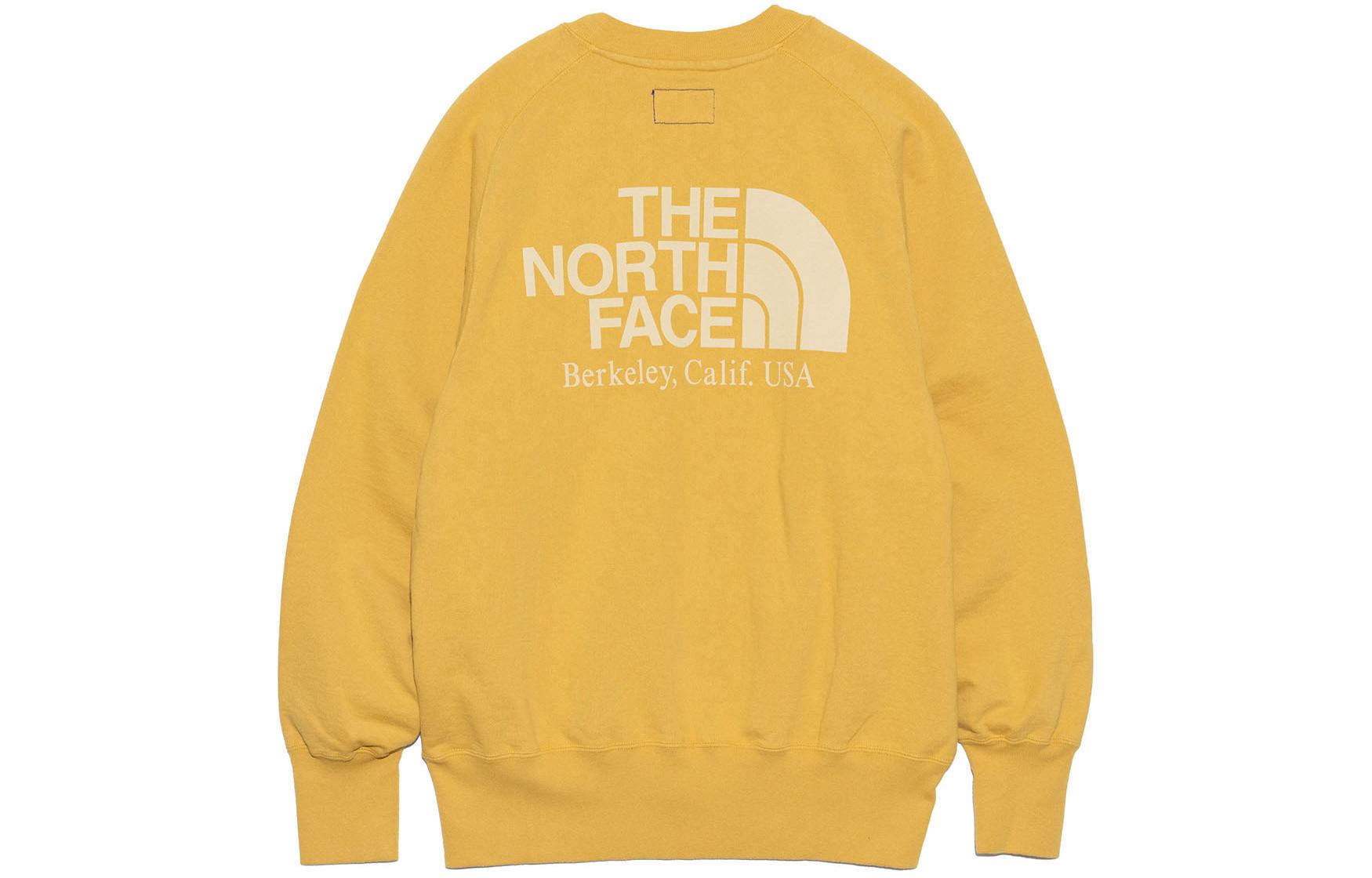 The North Face Purple Label Loose-Fit Logo Crewneck Sweatshirt Mustard. NT6401N-MS