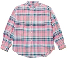 The North Face PURPLE LABEL Madras Plaid Unisex Loose Shirt Pink NT3203N-P The North Face PURPLE LABEL Madras Plaid Unisex Loose Shirt Pink NT3203N-P