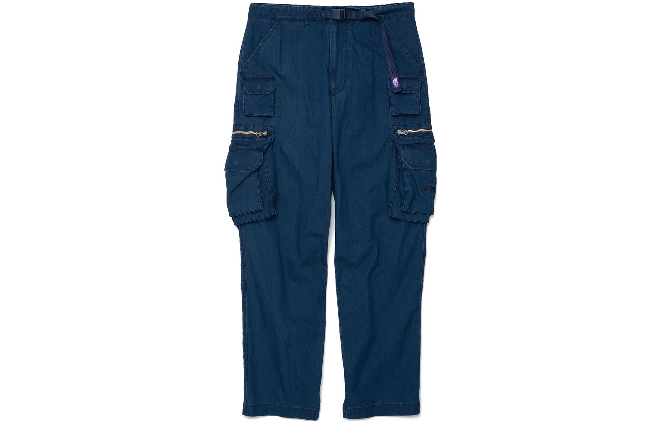 TNF Purple Label Men’s Blue Wide-Leg Casual Pants NT5308N-ID