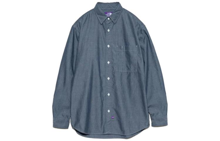 The North Face PURPLE LABEL Men’s Indigo Long Sleeve Shirt SS24 NT3361N-ID