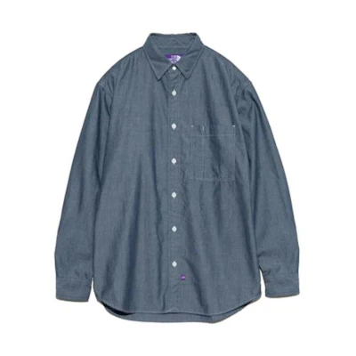 TNF PURPLE LABEL Men’s Indigo Long Sleeve Shirt SS24 NT3361N-ID